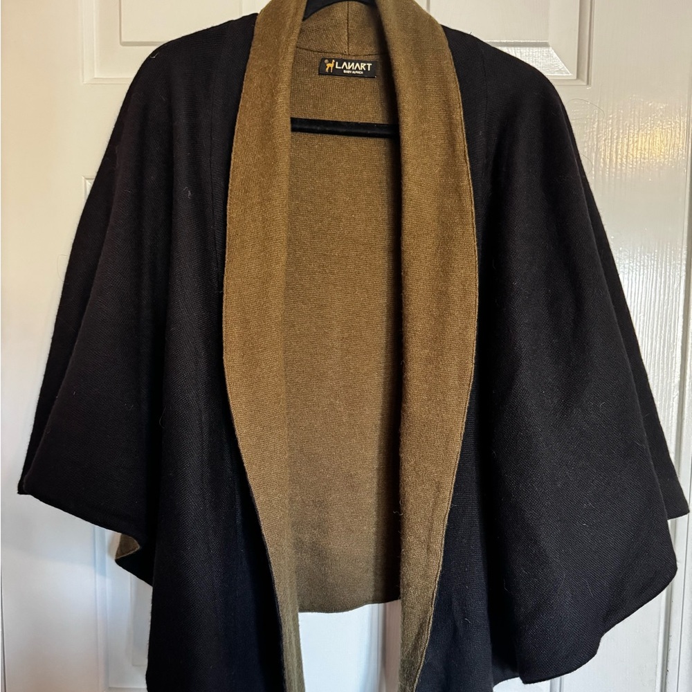 Reversible Baby Alpaca Cape